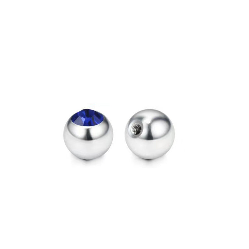 14GA 316L Surgical Stainless Steel Threaded Press Fit Gem 5mm Balls-Parts-3-Glitters