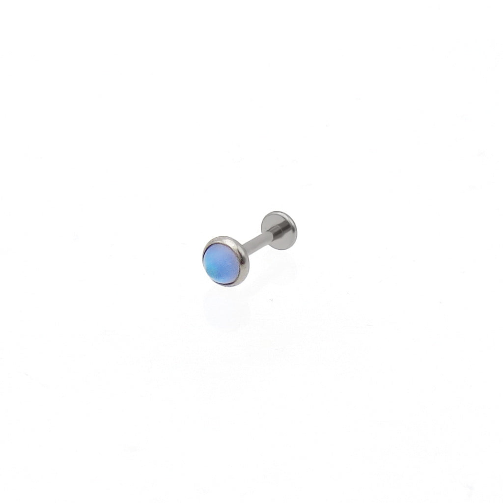 Moonstoen Top Titanium Flat Back Stud Earring
