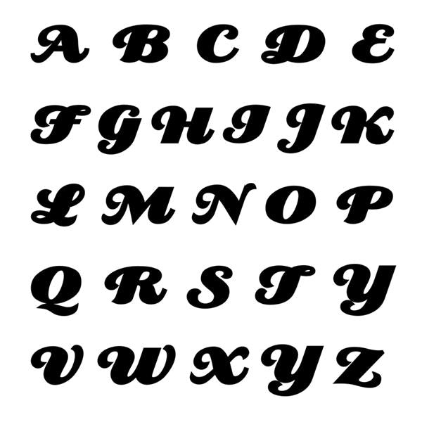 Personalized Sterling Silver Alphabet Necklace - Font 2-Alphabet Necklace, Personalized-Cre_Font2_03_88daf358-3f84-4605-b3cf-661754f0a657-Glitters