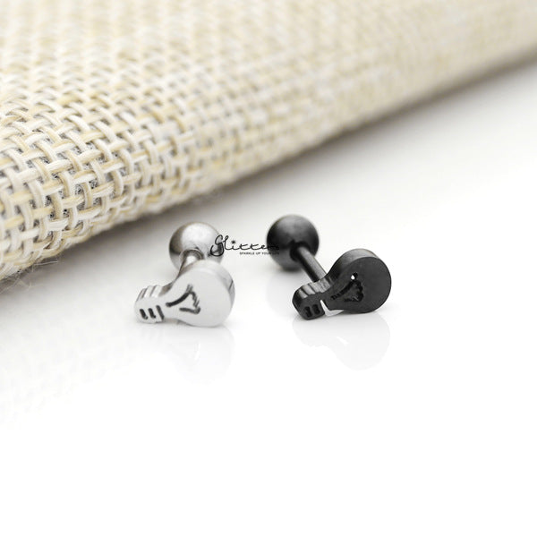 316L Surgical Steel Bulb Barbell for Tragus, Cartilage, Conch, Helix Piercing and More-Body Piercing Jewellery, Cartilage, Conch Earrings, Cubic Zirconia, Helix Earrings, Jewellery, Lobe piercing, Tragus-FP0019-22A_600-Glitters