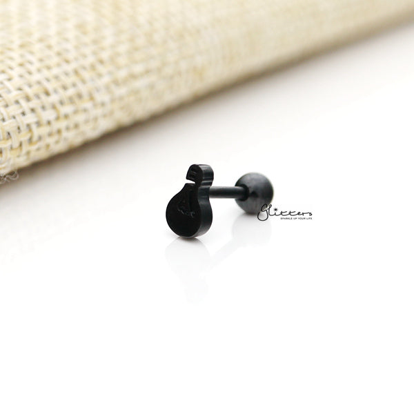 316L Surgical Steel Bulb Barbell for Tragus, Cartilage, Conch, Helix Piercing and More-Body Piercing Jewellery, Cartilage, Conch Earrings, Cubic Zirconia, Helix Earrings, Jewellery, Lobe piercing, Tragus-FP0019-22K_600-Glitters