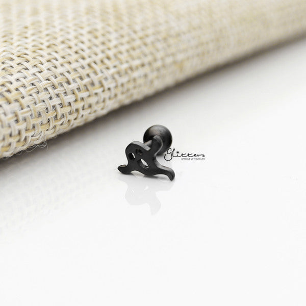 316L Surgical Steel Ghost Barbell for Tragus, Cartilage, Conch, Helix Piercing and More-Body Piercing Jewellery, Cartilage, Conch Earrings, Cubic Zirconia, Helix Earrings, Jewellery, Lobe piercing, Tragus-FP0019-28K_600-Glitters
