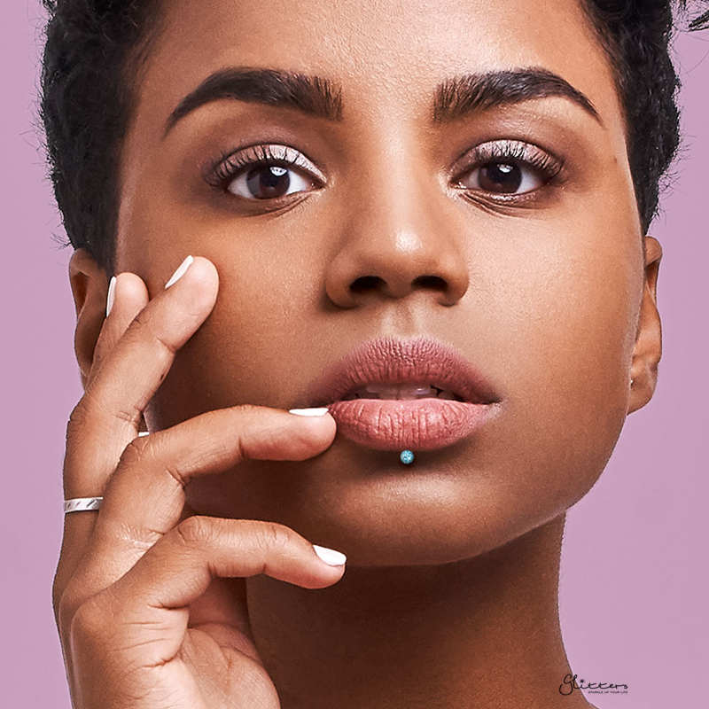 Epoxy Covered Crystal Paved Ball Flat Back Studs - Aqua-Body Piercing Jewellery, Cartilage, Labret, Monroe, Tragus-LB0008-M_d6b9370a-fe6f-4184-a9a2-334793ff44f3-Glitters