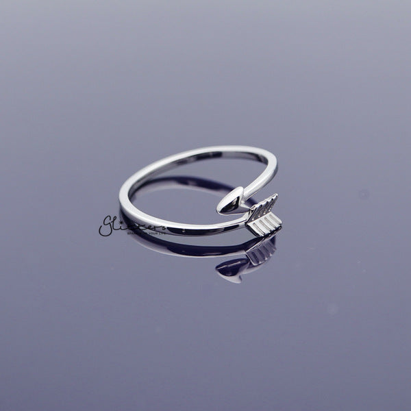 Sterling Silver Arrow Women's Rings-Jewellery, Rings, Sterling Silver Rings, Women's Jewellery, Women's Rings-SSR0039_03-Glitters