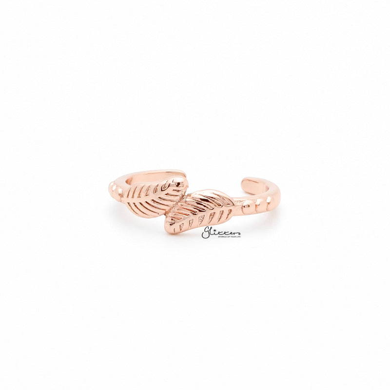 Leaves Pattern Toe Ring - Rose Gold-Jewellery, Toe Ring, Women's Jewellery-1-Glitters