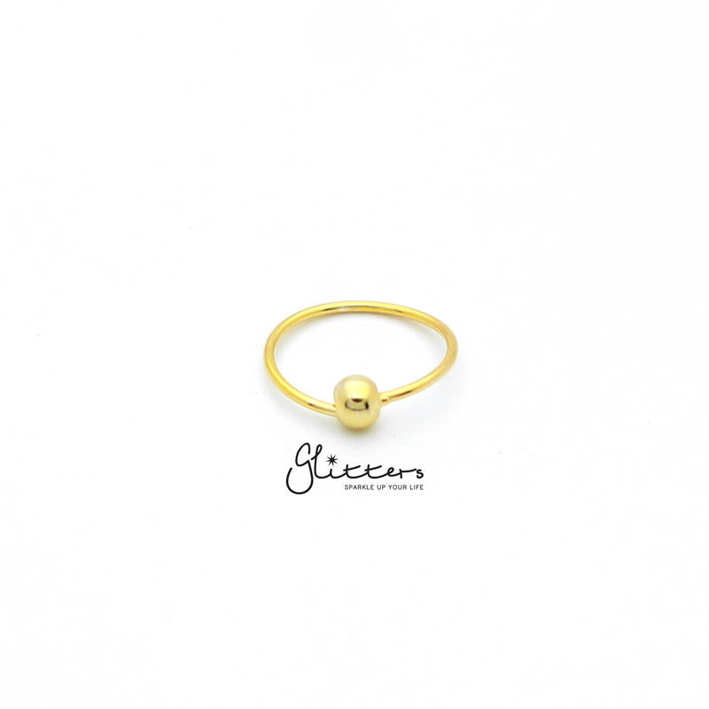 20GA 18K Gold I.P Sterling Silver Bendable Nose Hoop Rings-Body Piercing Jewellery, Nose Piercing Jewellery, Nose Ring, Nose Studs, Tragus, Women's Earrings-ns0064-2-Glitters