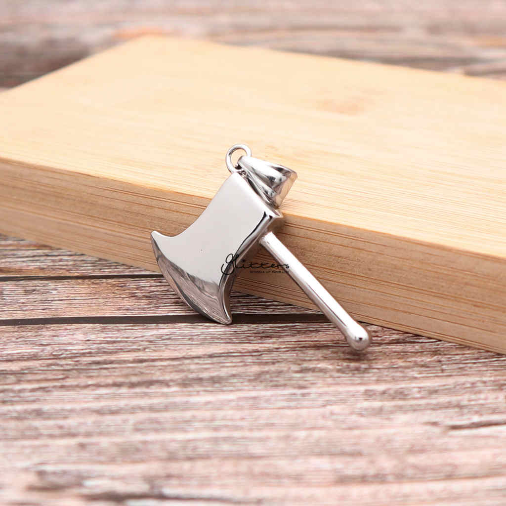 Stainless Steel Ax Pendant-Jewellery, Men's Jewellery, Men's Necklace, Necklaces, Pendants, Stainless Steel, Stainless Steel Pendant-sp0259_1000-02-Glitters