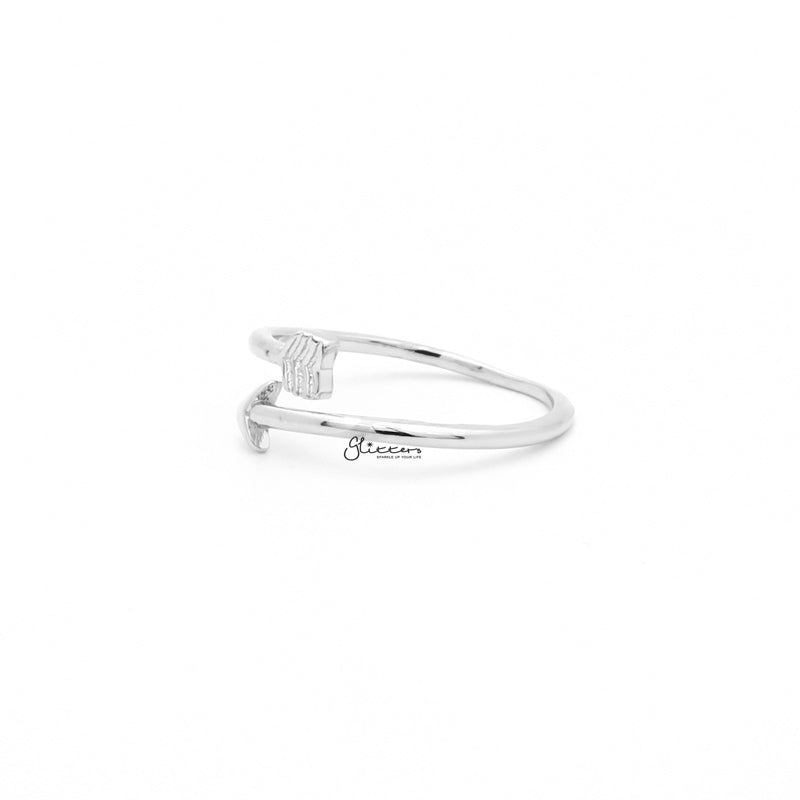 Arrow Toe Ring - Silver-Jewellery, Toe Ring, Women's Jewellery-tor0004-s2_1-Glitters