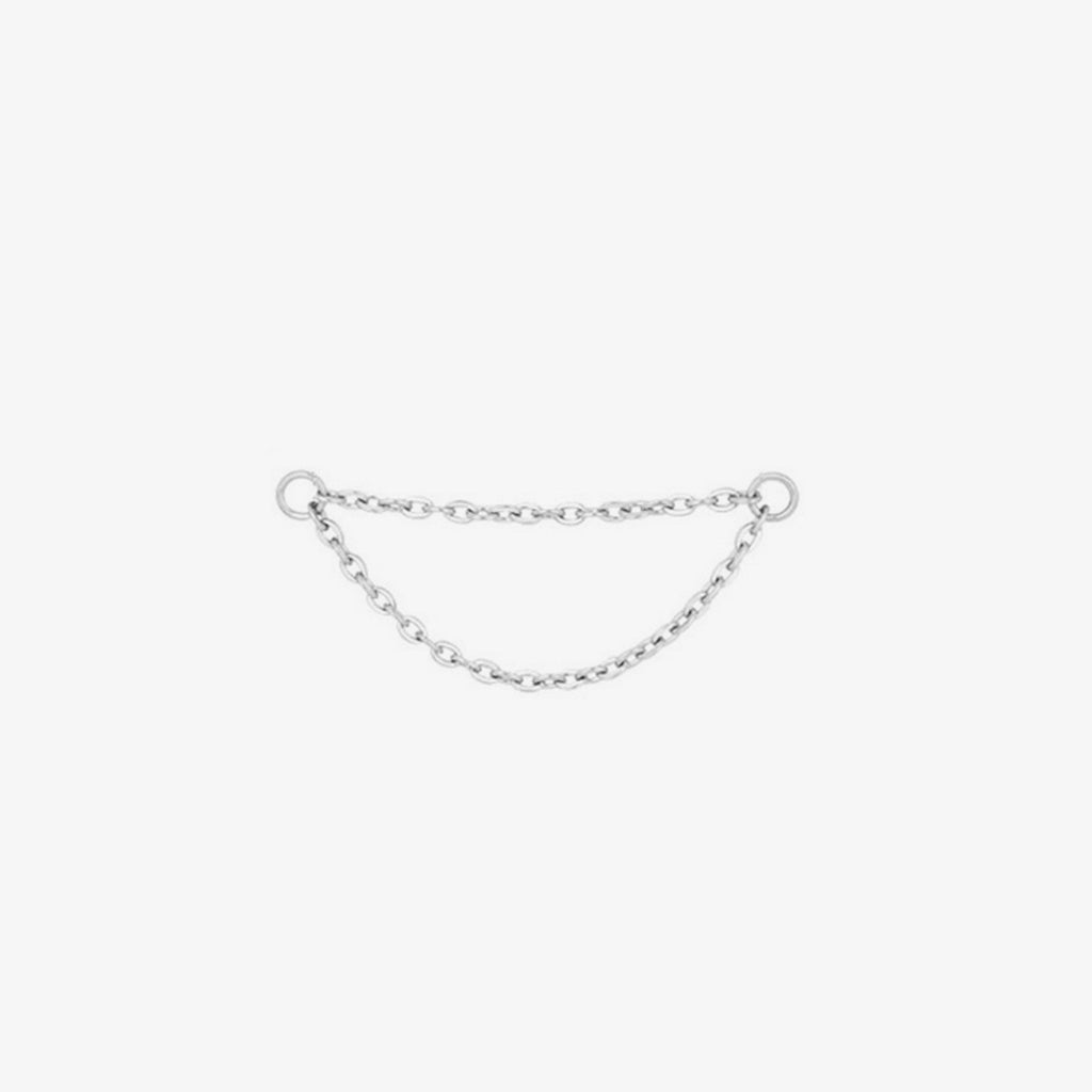 316L Surgical Steel Piercing Double Chain Connector