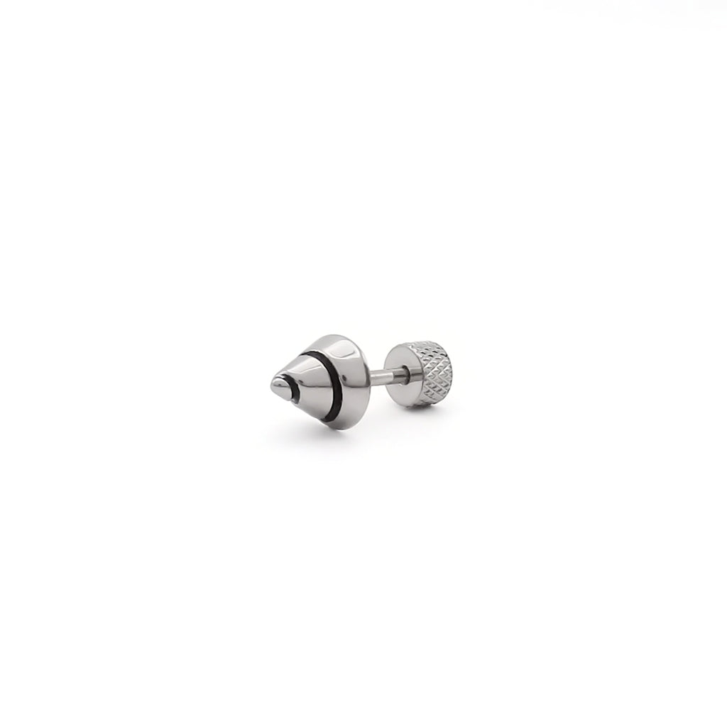 Stainless Steel Cone Spike Fake Plug Earring