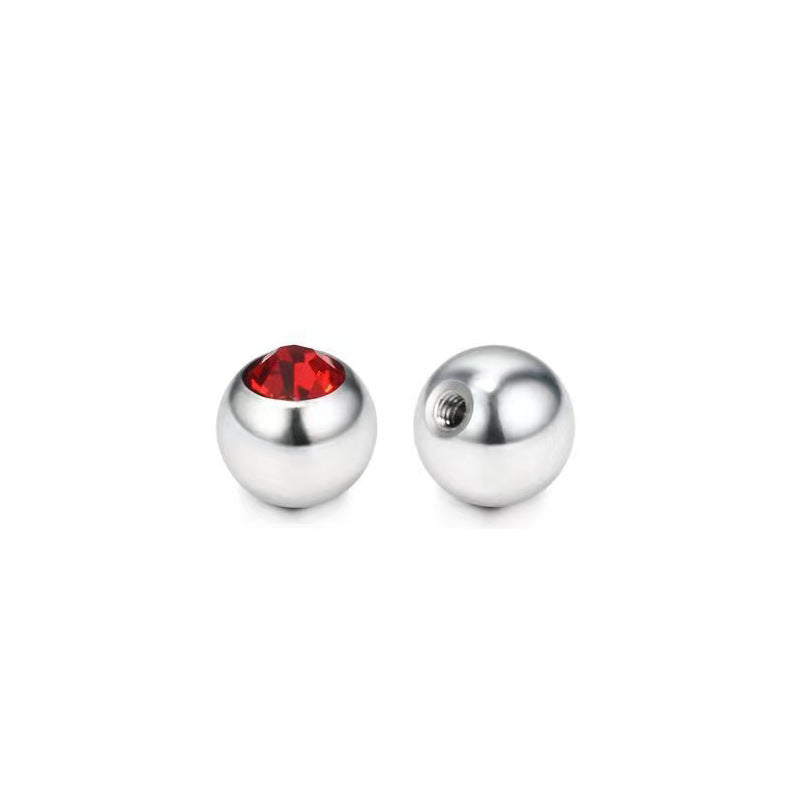 14GA 316L Surgical Stainless Steel Threaded Press Fit Gem 5mm Balls-Parts-7-Glitters