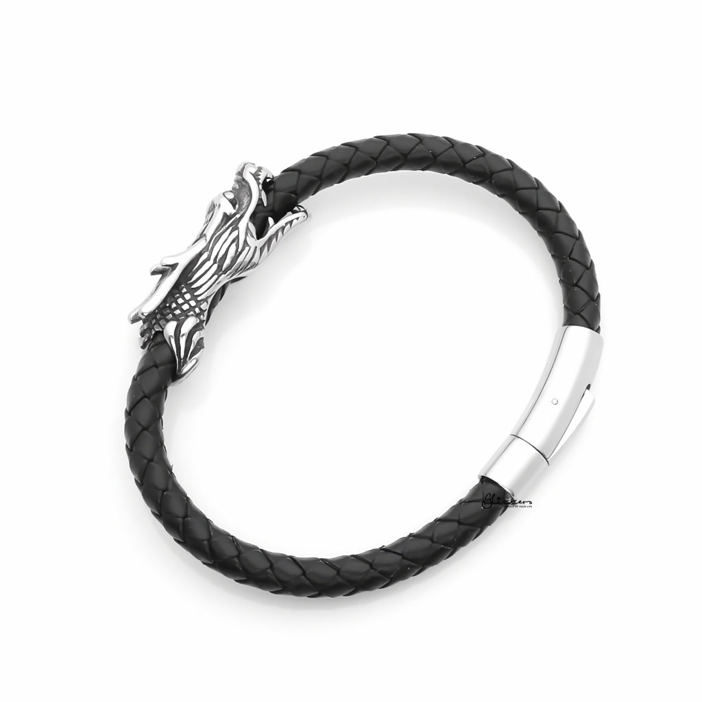 Dragon Braided Leather Bracelet