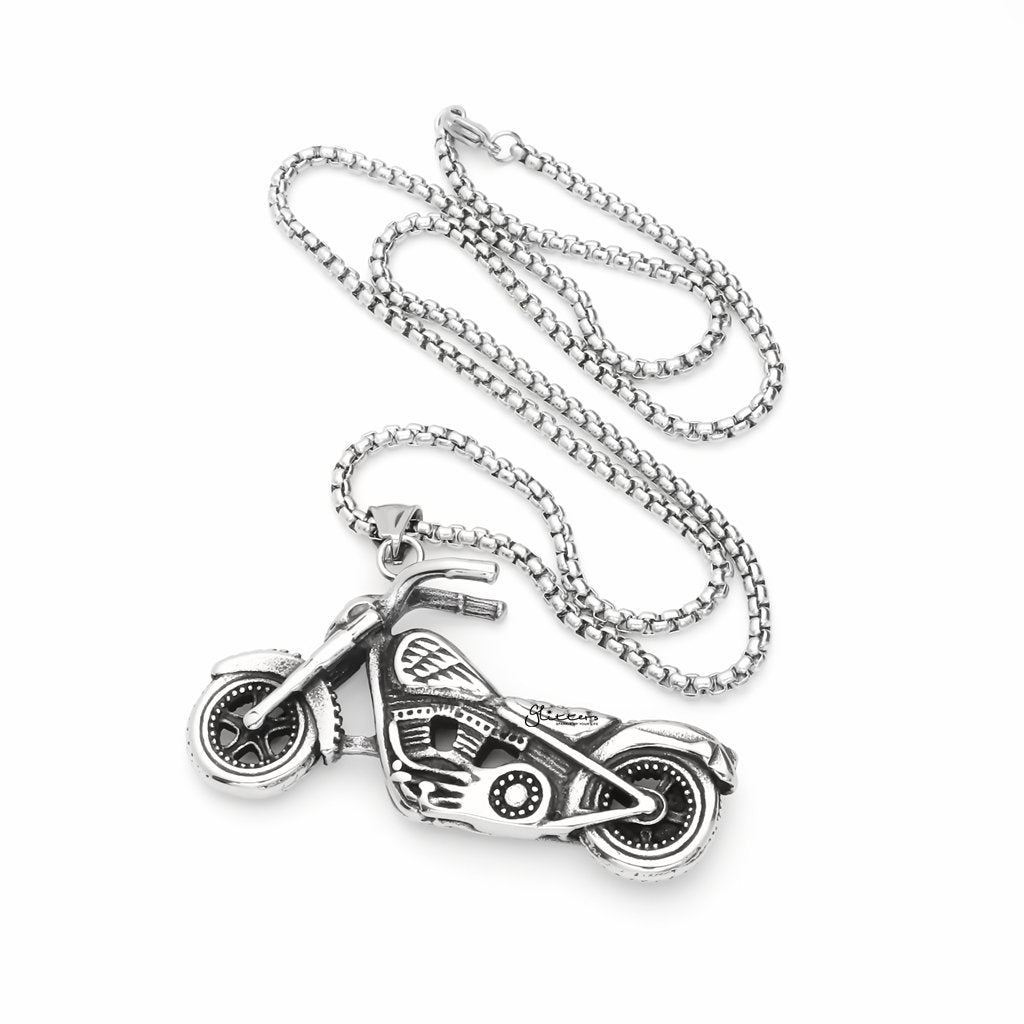 Stainless Steel Classic Motorcycle Pendant-Pendants-4-Glitters