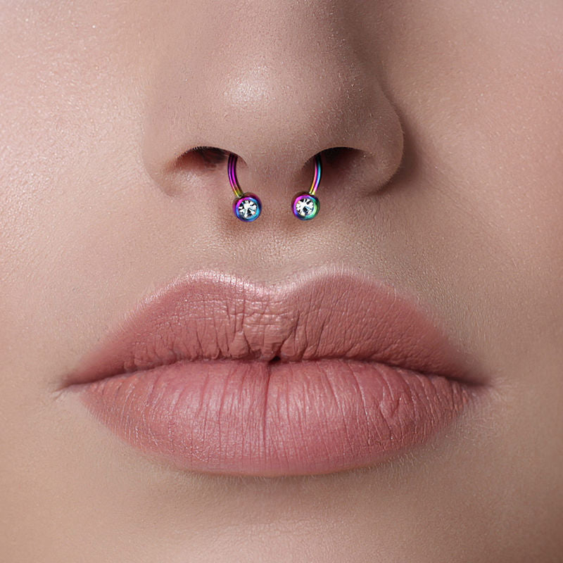 Septum hot sale horseshoe balls