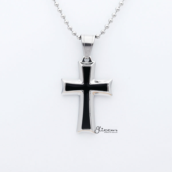 Two-Tone Cross Pendant – Hayley Style