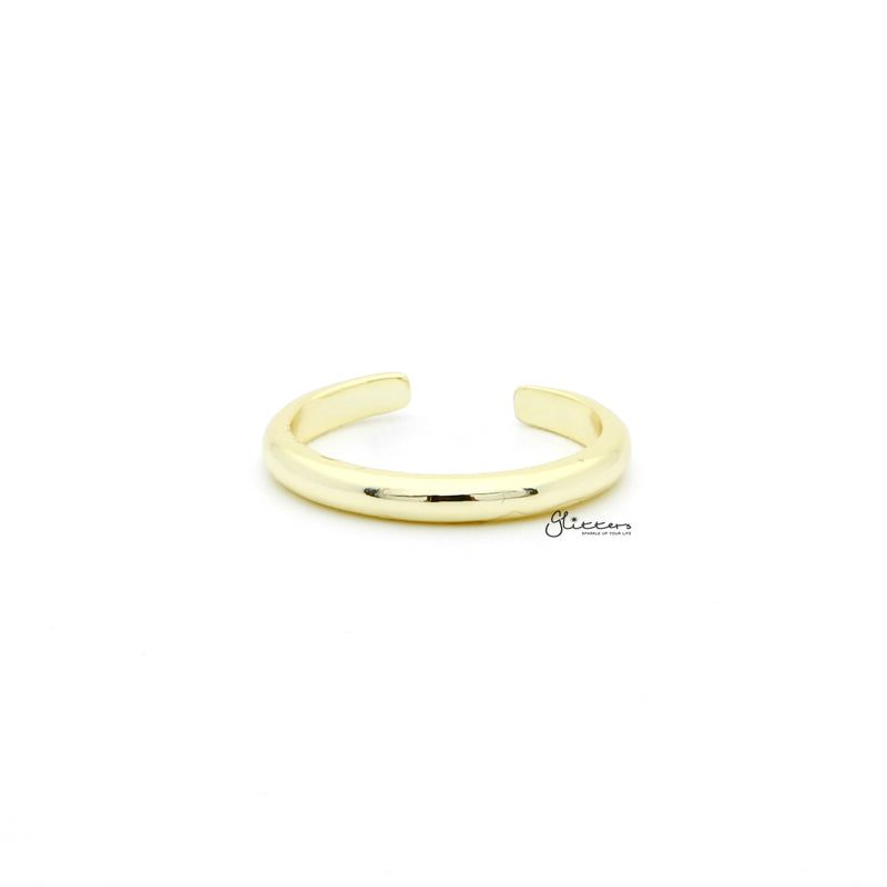 2mm Plain Band Toe Ring - Gold-Jewellery, Toe Ring, Women's Jewellery-1-Glitters
