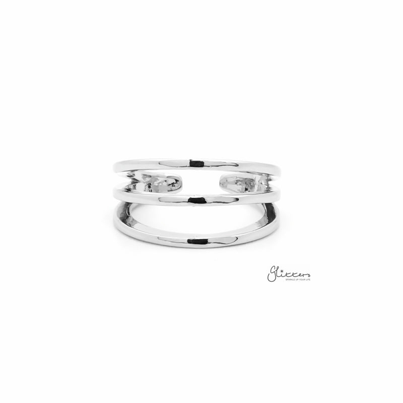 Three Lines Plain Band Toe Ring - Silver-Jewellery, Toe Ring, Women's Jewellery-TOR0007-S1_800-Glitters