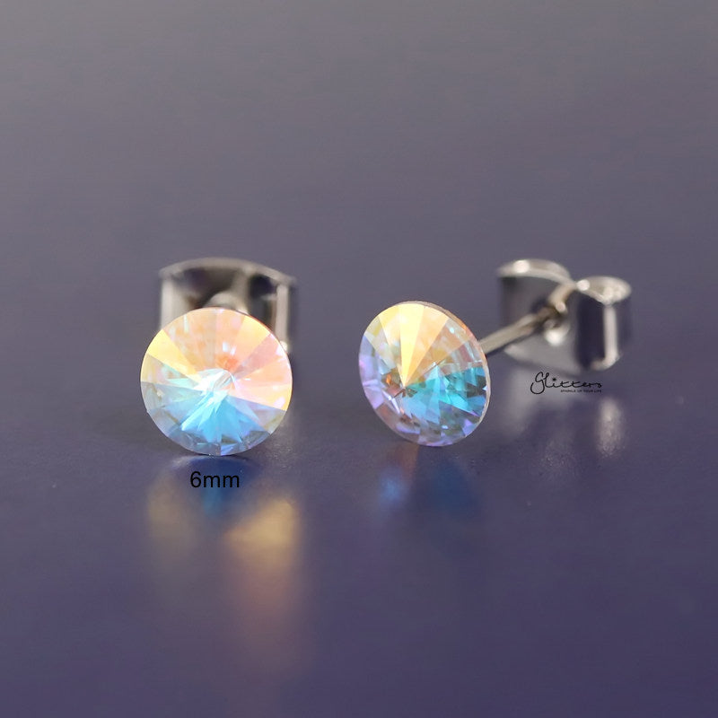 Aurora borealis clearance swarovski crystal earrings