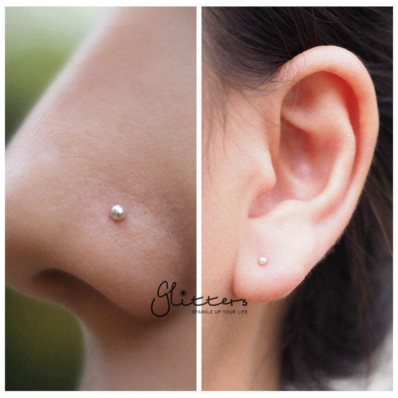 Nose stud clearance mm